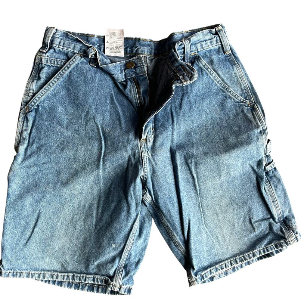Carhartt Shorts Jorts Vintage Carpenter Washed Denim - Picture 6 of 10
